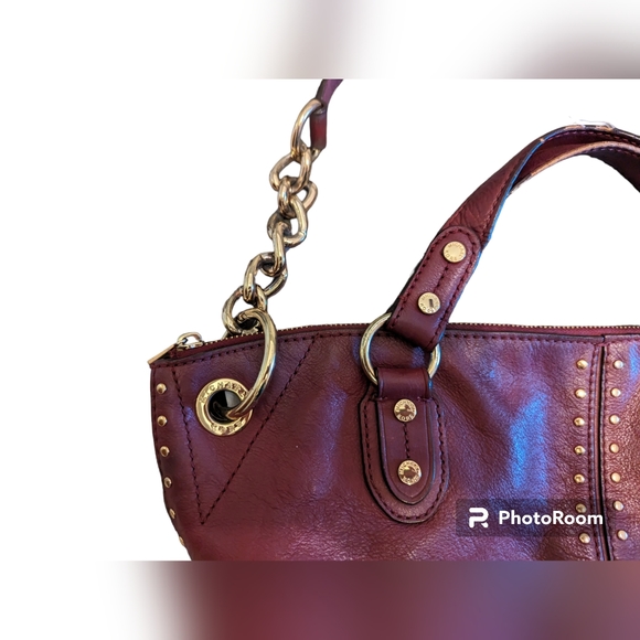 Michael Kors Uptown Astor Cinnabar Dark Red and matching wallet UGC - Picture 6 of 11